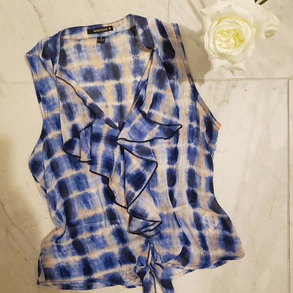 5 for $20!! Heartsoul tie dye button up tank - Picture 2 of 7